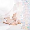 imageFelix ampamp Flora Toddler Girl Sandals  Flower Girl Dress Shoes Open Toe Little Kid Summer FlatsBc276silver