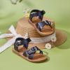 imageFelix ampamp Flora Toddler Girl Sandals  Flower Girl Dress Shoes Open Toe Little Kid Summer FlatsBc316black