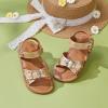 imageFelix ampamp Flora Toddler Girl Sandals  Flower Girl Dress Shoes Open Toe Little Kid Summer FlatsBc316gold
