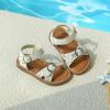 imageFelix ampamp Flora Toddler Girl Sandals  Flower Girl Dress Shoes Open Toe Little Kid Summer FlatsBc316ivory White