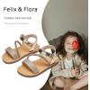 imageFelix ampamp Flora Toddler Girl Sandals  Flower Girl Dress Shoes Open Toe Little Kid Summer FlatsBc318glitter Gold