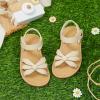 imageFelix ampamp Flora Toddler Girl Sandals  Flower Girl Dress Shoes Open Toe Little Kid Summer FlatsBc325apricot