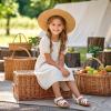 imageFelix ampamp Flora Toddler Girl Sandals  Flower Girl Dress Shoes Open Toe Little Kid Summer FlatsBc325cream