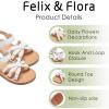 imageFelix ampamp Flora Toddler Girl Sandals  Flower Girl Dress Shoes Open Toe Little Kid Summer FlatsBc325cream