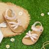 imageFelix ampamp Flora Toddler Girl Sandals  Flower Girl Dress Shoes Open Toe Little Kid Summer FlatsBc325pink