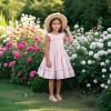 imageFelix ampamp Flora Toddler Girl Sandals  Flower Girl Dress Shoes Open Toe Little Kid Summer FlatsBc325pink