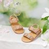 imageFelix ampamp Flora Toddler Girl Sandals  Flower Girl Dress Shoes Open Toe Little Kid Summer FlatsBc330nude