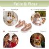imageFelix ampamp Flora ToddlerLittle Kid Girls Running Shoes Glitter Sneakers Princess Fashion Casual Sports ShoesBs822champagne Pink