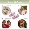 imageFelix ampamp Flora ToddlerLittle Kid Girls Running Shoes Glitter Sneakers Princess Fashion Casual Sports ShoesBs822dark Purple