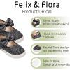 imageFelix ampamp Flora ToddlerLittle Kid Girls Running Shoes Glitter Sneakers Princess Fashion Casual Sports ShoesBs822glitter Black