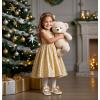 imageFelix ampamp Flora ToddlerLittle Kid Girls Running Shoes Glitter Sneakers Princess Fashion Casual Sports ShoesBs822glitter Gold