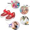 imageFelix ampamp Flora ToddlerLittle Kid Girls Running Shoes Glitter Sneakers Princess Fashion Casual Sports ShoesBs822glitter Red