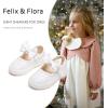 imageFelix ampamp Flora ToddlerLittle Kid Girls Running Shoes Glitter Sneakers Princess Fashion Casual Sports ShoesBs822glitter White