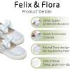 imageFelix ampamp Flora ToddlerLittle Kid Girls Running Shoes Glitter Sneakers Princess Fashion Casual Sports ShoesBs822light Blue