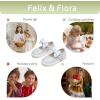 imageFelix ampamp Flora ToddlerLittle Kid Girls Running Shoes Glitter Sneakers Princess Fashion Casual Sports ShoesBs822light Blue