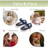 imageFelix ampamp Flora ToddlerLittle Kid Girls Running Shoes Glitter Sneakers Princess Fashion Casual Sports ShoesBs822navy Blue