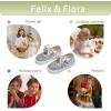 imageFelix ampamp Flora ToddlerLittle Kid Girls Running Shoes Glitter Sneakers Princess Fashion Casual Sports ShoesBs822silver