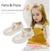 imageFelix ampamp Flora ToddlerLittle Kid Girls Running Shoes Glitter Sneakers Princess Fashion Casual Sports ShoesBs829beige