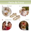 imageFelix ampamp Flora ToddlerLittle Kid Girls Running Shoes Glitter Sneakers Princess Fashion Casual Sports ShoesBs829gold