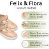 imageFelix ampamp Flora ToddlerLittle Kid Girls Running Shoes Glitter Sneakers Princess Fashion Casual Sports ShoesBs829nude