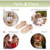imageFelix ampamp Flora ToddlerLittle Kid Girls Running Shoes Glitter Sneakers Princess Fashion Casual Sports ShoesBs829nude