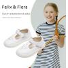 imageFelix ampamp Flora ToddlerLittle Kid Girls Running Shoes Glitter Sneakers Princess Fashion Casual Sports ShoesBs829white