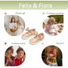 imageFelix ampamp Flora ToddlerLittle Kid Girls Running Shoes Glitter Sneakers Princess Fashion Casual Sports ShoesBs830nude