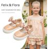 imageFelix ampamp Flora ToddlerLittle Kid Girls Running Shoes Glitter Sneakers Princess Fashion Casual Sports ShoesBs830nude