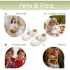 imageFelix ampamp Flora ToddlerLittle Kid Girls Running Shoes Glitter Sneakers Princess Fashion Casual Sports ShoesBs830white