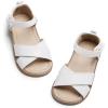 imageFelix ampamp Flora Toddler Girl Sandals  Flower Girl Dress Shoes Open Toe Little Kid Summer FlatsBc205 White