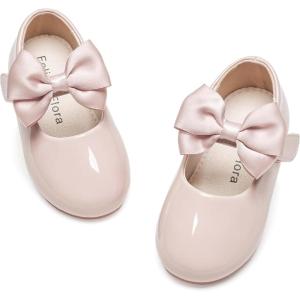 imageFelix ampamp Flora Toddler Girl Dress Shoes  Flower Girl Ballet Flats School Wedding PartyB903nude
