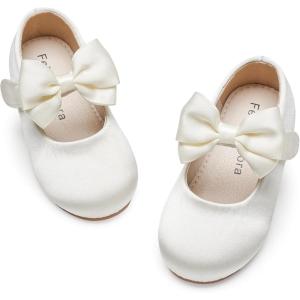 imageFelix ampamp Flora Toddler Girl Dress Shoes  Flower Girl Ballet Flats School Wedding PartyB903s Ivory