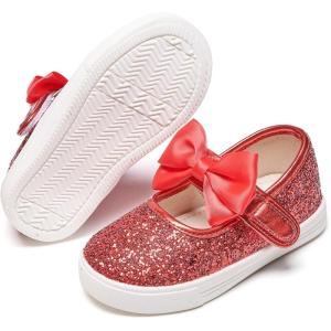 imageFelix ampamp Flora ToddlerLittle Kid Girls Running Shoes Glitter Sneakers Princess Fashion Casual Sports ShoesBs822glitter Red