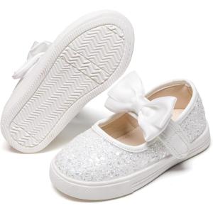 imageFelix ampamp Flora ToddlerLittle Kid Girls Running Shoes Glitter Sneakers Princess Fashion Casual Sports ShoesBs822glitter White