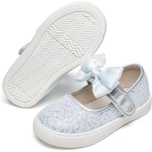 imageFelix ampamp Flora ToddlerLittle Kid Girls Running Shoes Glitter Sneakers Princess Fashion Casual Sports ShoesBs822light Blue