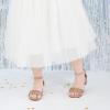 imageFelix ampamp Flora Girls Sandals Low Heels Open Toe Flower Girl Dress ShoesBq01rose Gold
