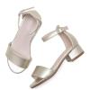 imageFelix ampamp Flora Girls Sandals Low Heels Open Toe Flower Girl Dress ShoesBq02gold
