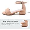 imageFelix ampamp Flora Girls Sandals Low Heels Open Toe Flower Girl Dress ShoesBq02nude