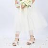 imageFelix ampamp Flora Girls Sandals Low Heels Open Toe Flower Girl Dress ShoesBq02white
