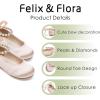 imageFelix ampamp Flora Girls Toddler Little Ballet Shoes  Flower Girls Mary Jane Flats Dress Shoes Party WeddingB836baby Pink