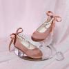 imageFelix ampamp Flora Girls Toddler Little Ballet Shoes  Flower Girls Mary Jane Flats Dress Shoes Party WeddingB836brown