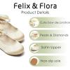 imageFelix ampamp Flora Girls Toddler Little Ballet Shoes  Flower Girls Mary Jane Flats Dress Shoes Party WeddingB836champagne Gold