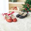 imageFelix ampamp Flora Girls Toddler Little Ballet Shoes  Flower Girls Mary Jane Flats Dress Shoes Party WeddingB836glitter Red