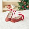 imageFelix ampamp Flora Girls Toddler Little Ballet Shoes  Flower Girls Mary Jane Flats Dress Shoes Party WeddingB836glitter Red