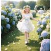 imageFelix ampamp Flora Girls Toddler Little Ballet Shoes  Flower Girls Mary Jane Flats Dress Shoes Party WeddingB836grey