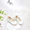 imageFelix ampamp Flora Girls Toddler Little Ballet Shoes  Flower Girls Mary Jane Flats Dress Shoes Party WeddingB836ivory White