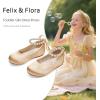 imageFelix ampamp Flora Girls Toddler Little Ballet Shoes  Flower Girls Mary Jane Flats Dress Shoes Party WeddingB836light Gold