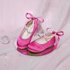 imageFelix ampamp Flora Girls Toddler Little Ballet Shoes  Flower Girls Mary Jane Flats Dress Shoes Party WeddingB836magenta