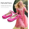imageFelix ampamp Flora Girls Toddler Little Ballet Shoes  Flower Girls Mary Jane Flats Dress Shoes Party WeddingB836magenta