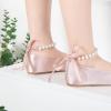 imageFelix ampamp Flora Girls Toddler Little Ballet Shoes  Flower Girls Mary Jane Flats Dress Shoes Party WeddingB836pink